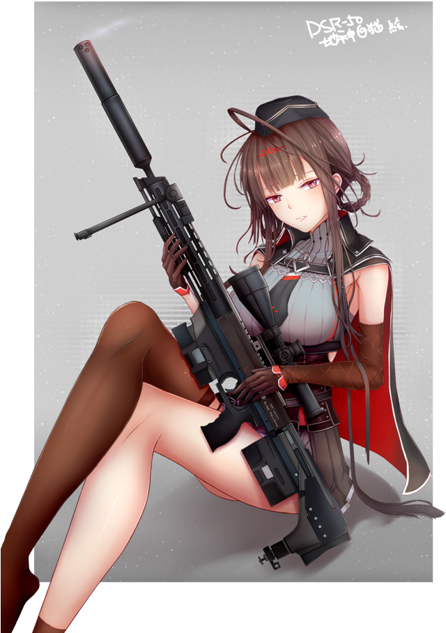 不要吐槽我畫的紙板槍喇>< - Dsr-precision Dsr-50 (670x929), Png Download
