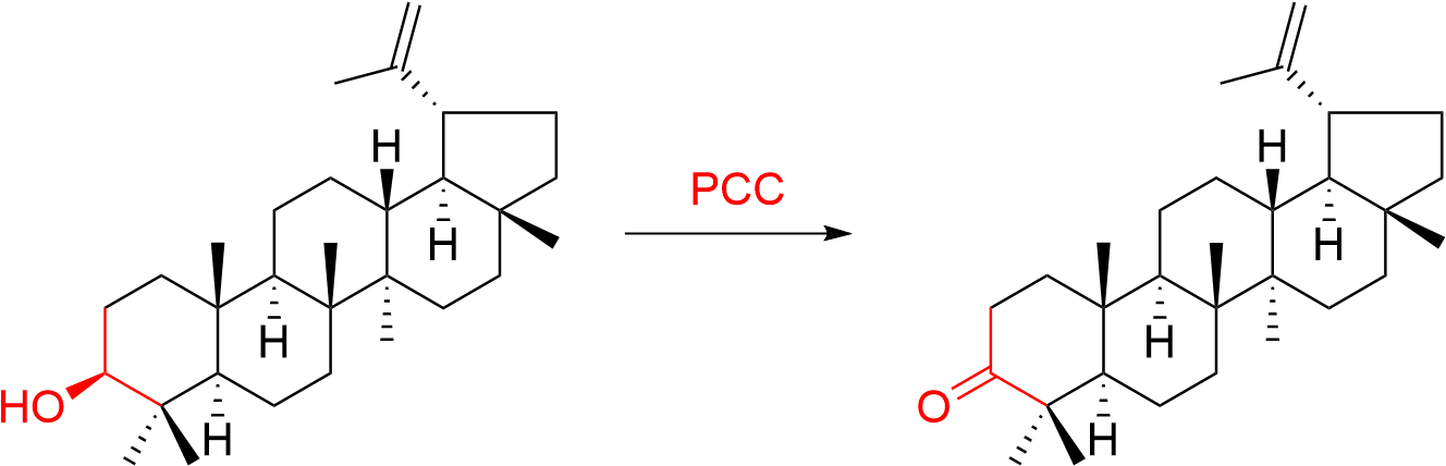 Example Of Pcc Oxidation Of Secondary Alcohol - Dht Testosterone 5 Reductase Sebum Ar (1346x442), Png Download