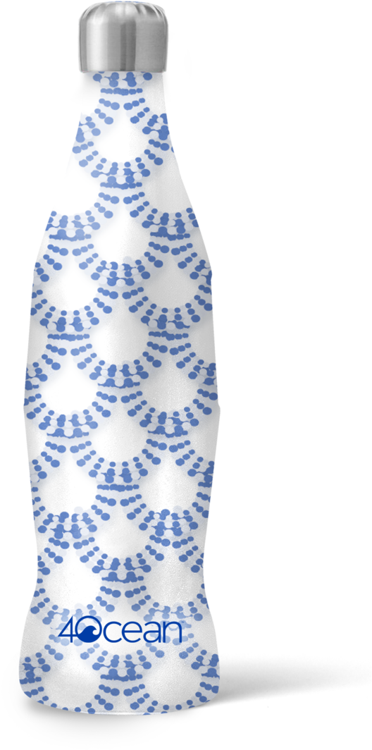 Escamas Coke Bottle 4ocean Logo - Water Bottle (1000x1481), Png Download