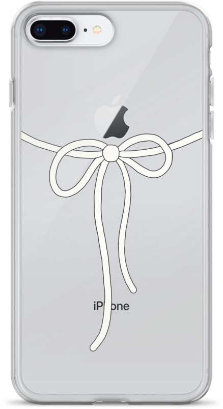 White Bow Iphone Case - Mobile Phone Case (1000x1000), Png Download