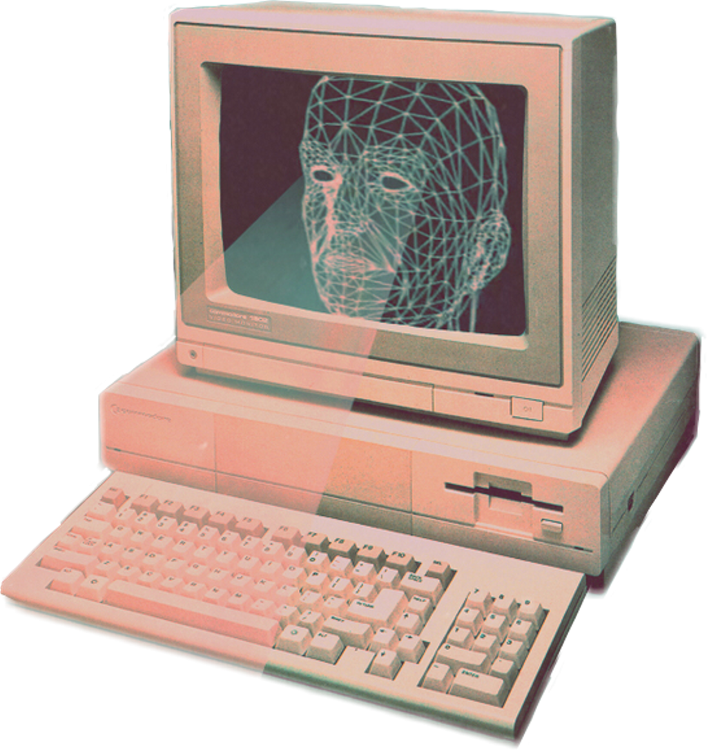 Ftestickers Sticker - Vaporwave Old Computer (1024x1086), Png Download