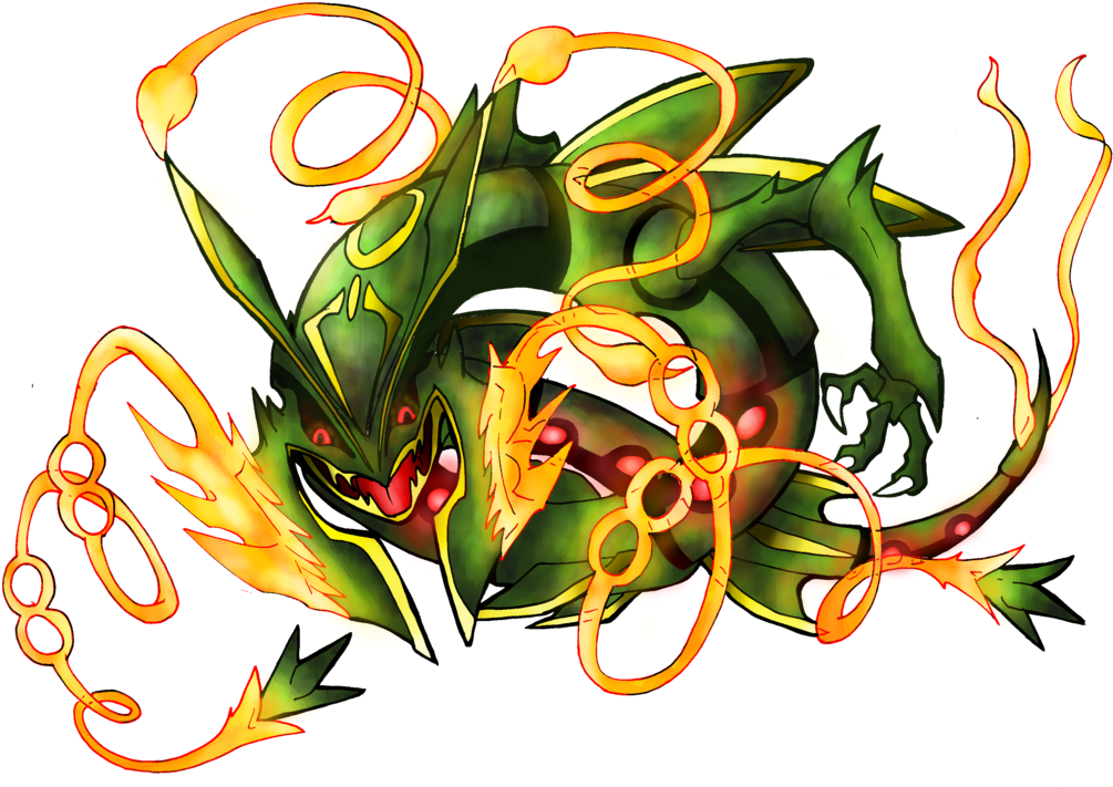 1064 X 751 3 - Mega Rayquaza No Background (1064x751), Png Download