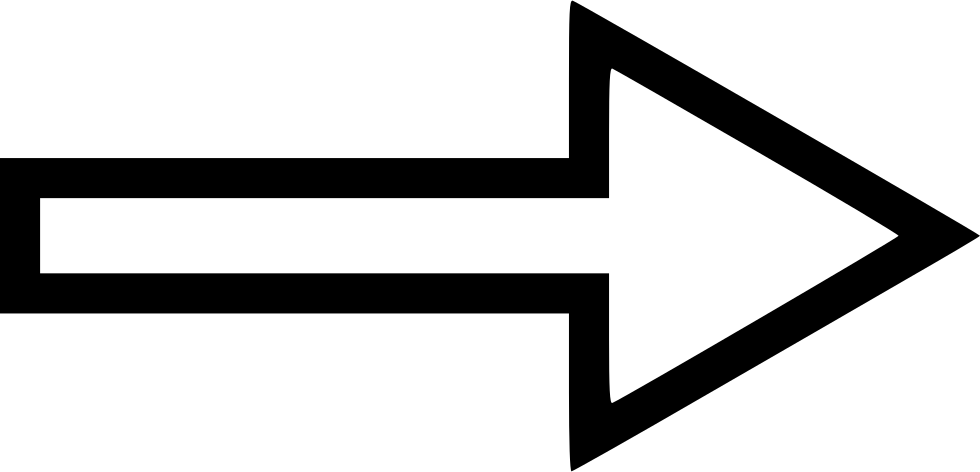Png File - Right Turn Sign Outline (980x472), Png Download