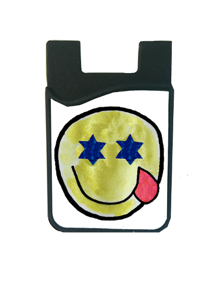 Jewish Star Emoji Card Caddy - Emblem (500x667), Png Download