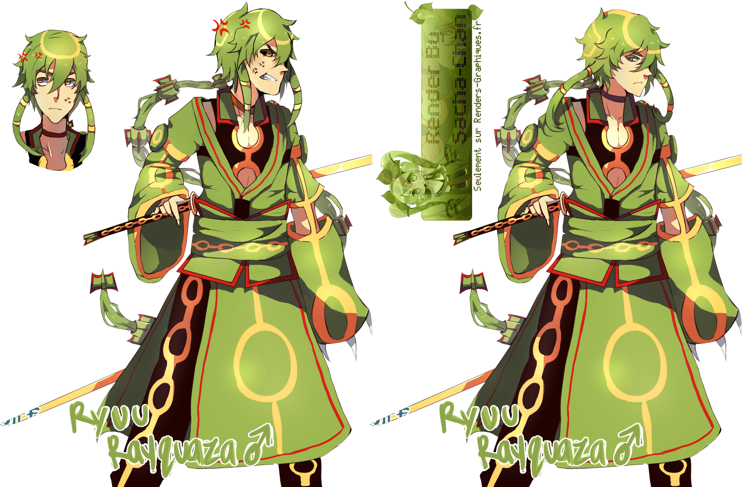 Renders Pokimono Ryuu The Rayquaza Pokemon Version - Rayquaza Gijinka (1500x986), Png Download