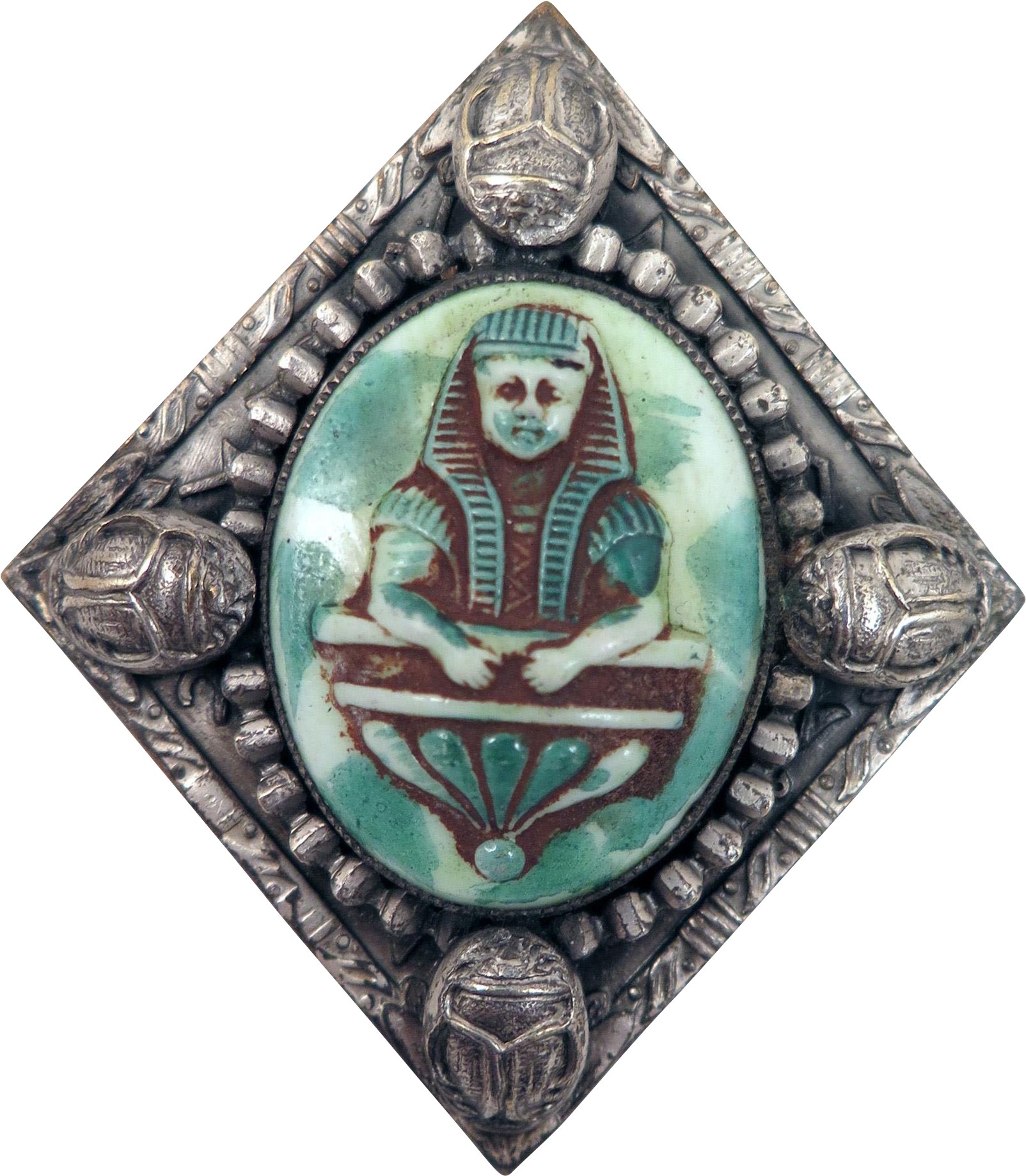 30s Czech Egyptian Revival Pharaoh Brooch - Emblem (1838x1838), Png Download