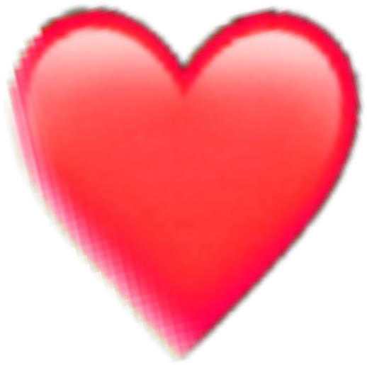 Sticker Red Heart Iphone Emoji Sticker Random Remixit - Heart (1773x1773), Png Download