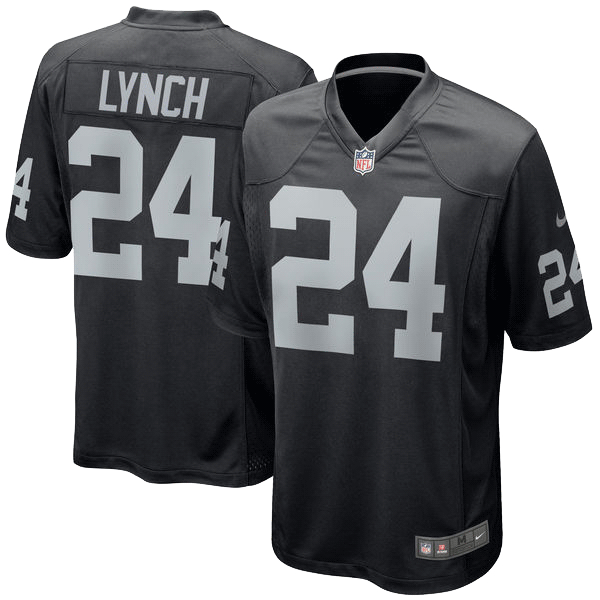 Marshawn Lynch Jersey - Marshawn Lynch Raiders Jersey (600x600), Png Download