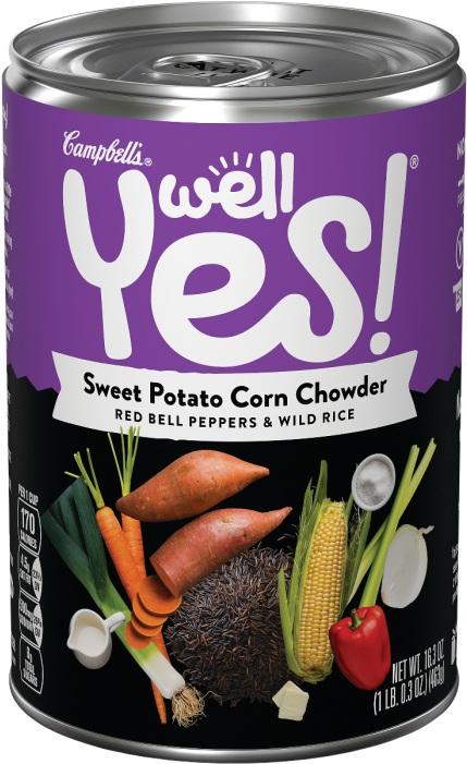 Campbell's Well Yes Sweet Potato Corn Chowder (700x700), Png Download