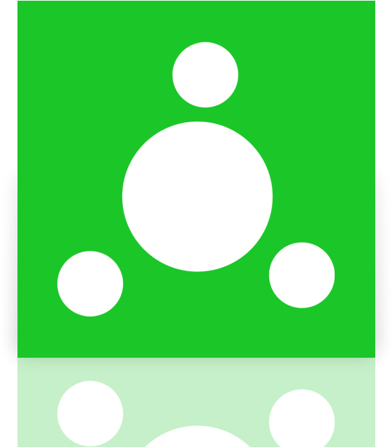 Homegroup, Mirror Icon - Circle (640x640), Png Download