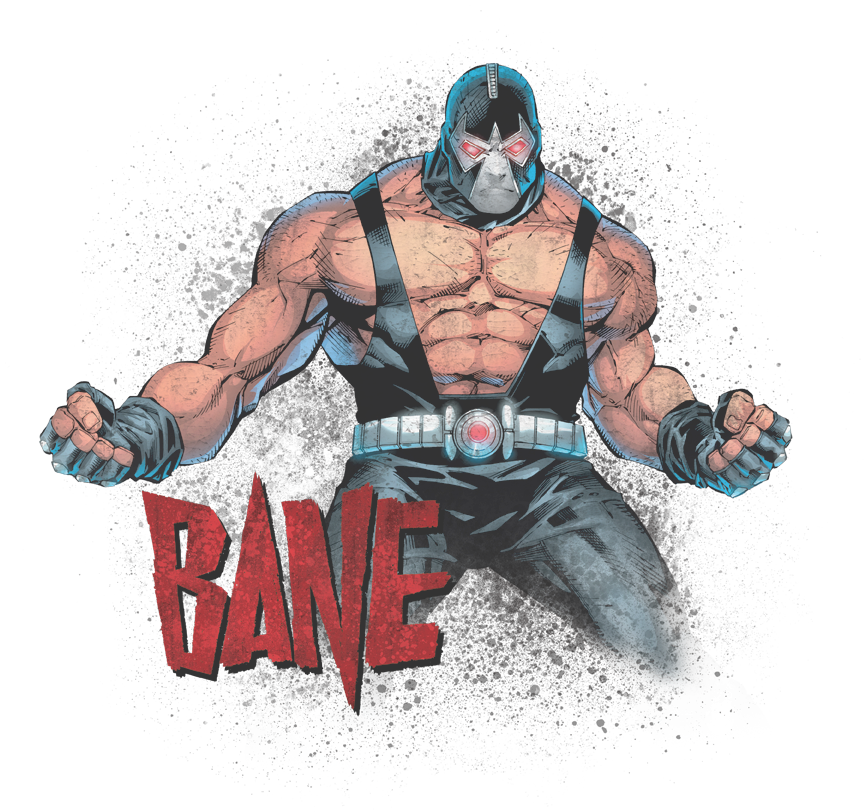 Batman Bane Flex Youth T Shirt - Youth: Batman - Bane Flex (864x829), Png Download