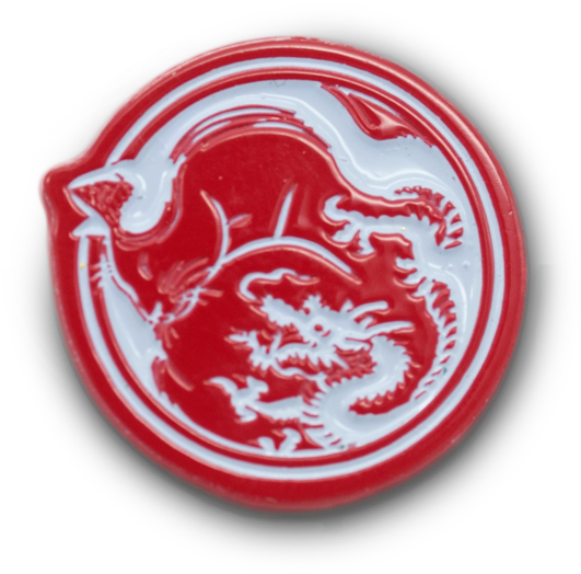 Red Dragon Cat Pin Monmon Cats - Circle (1000x1000), Png Download