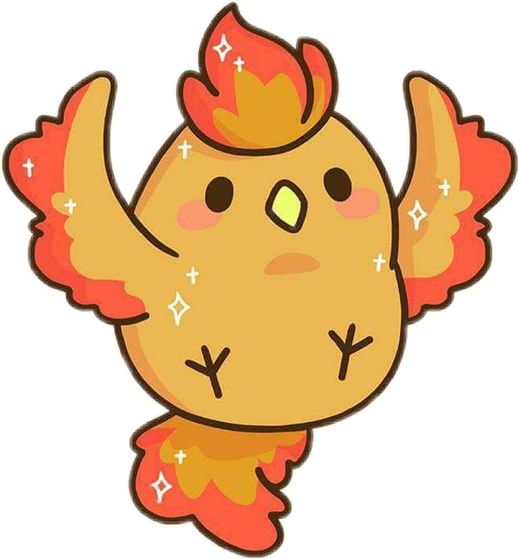 Report Abuse - Kawaii Phoenix (1024x1102), Png Download