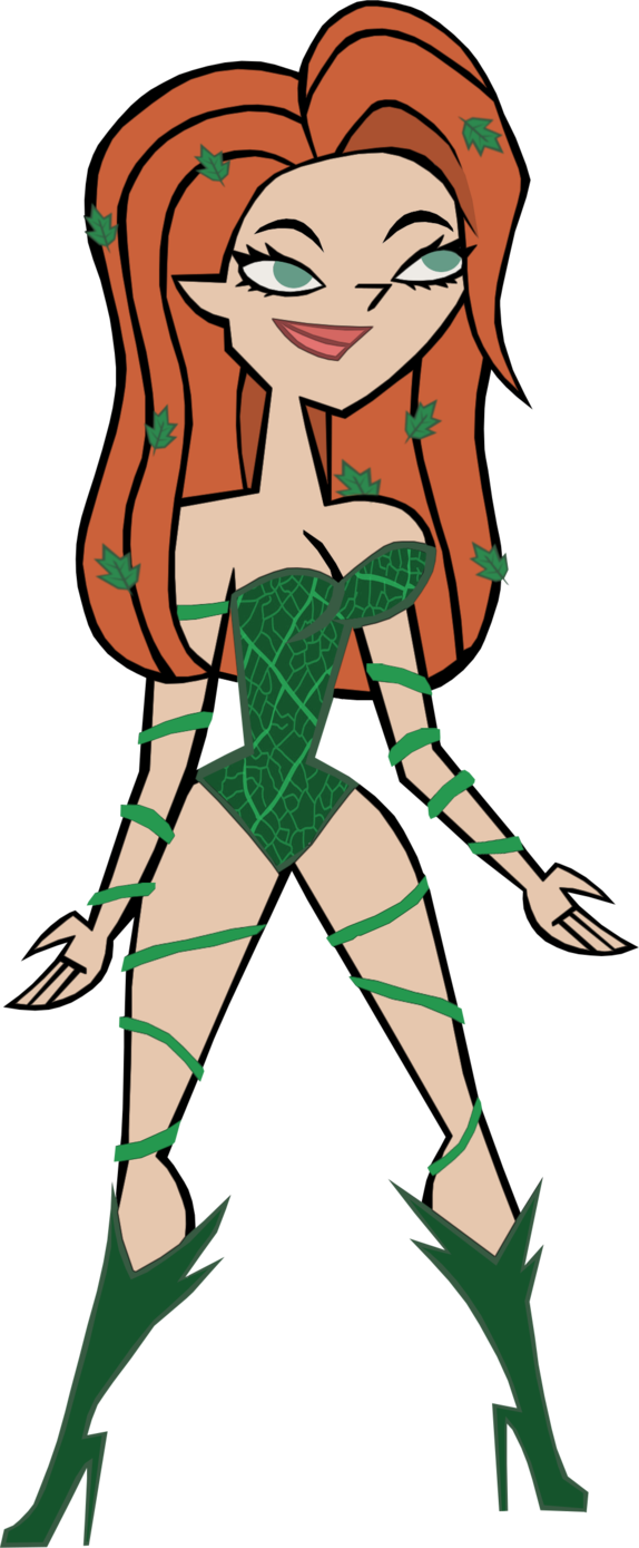 Poison Png - Poison Ivy Cartoon Png (574x1389), Png Download