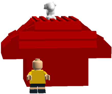 Charlie Brown And Snoopy - House (1600x606), Png Download