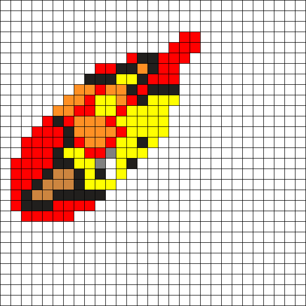 Pokemon Dreamcatcher Perler Bead Pattern - Mr Potato Head Pixel Art (610x610), Png Download