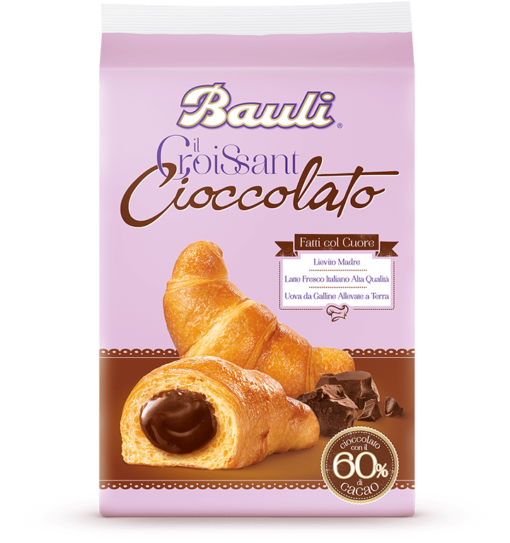 Bauli Croissant Chocolate 300g - Brioche Bauli (787x942), Png Download