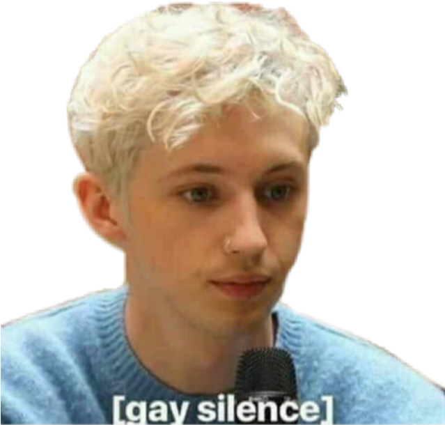 Troyesivan Meme Troye Gaysilence Png Troye Sivan Memes - Blond (638x649), Png Download