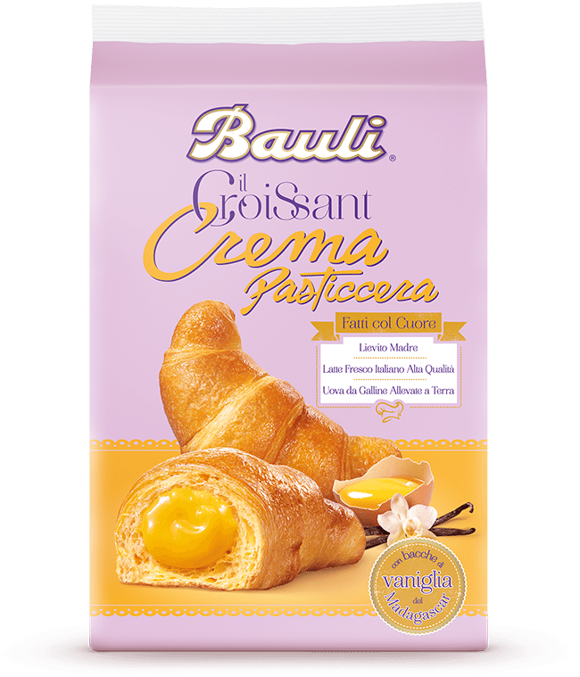 Bauli Croissant Crema 300g - Bauli Croissant Crema (787x942), Png Download