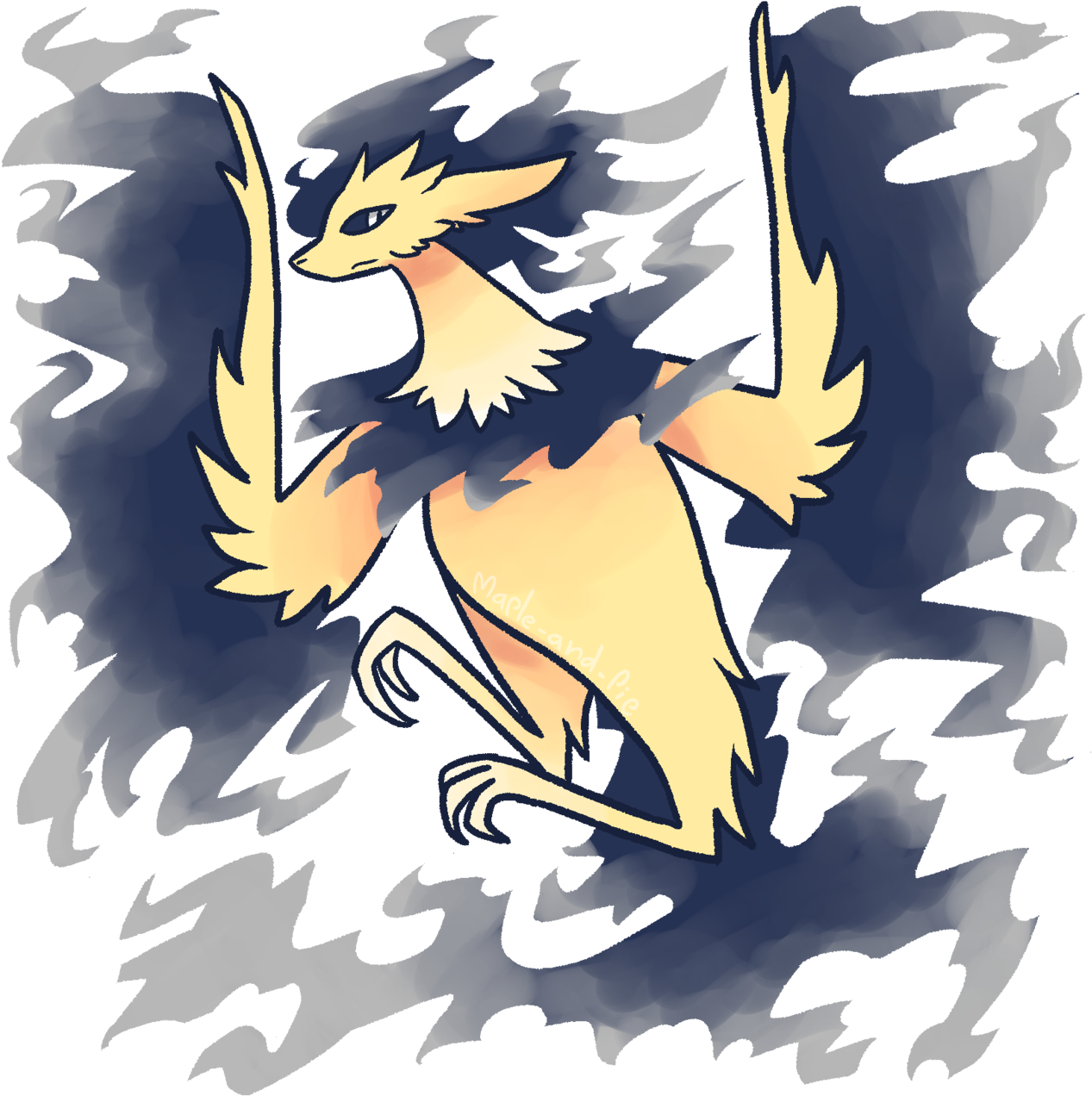 Maple And Pie - Illustration (1280x1279), Png Download