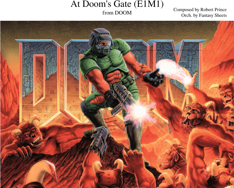 At Doom's Gate - Doom 1993 Cover Art (850x1100), Png Download