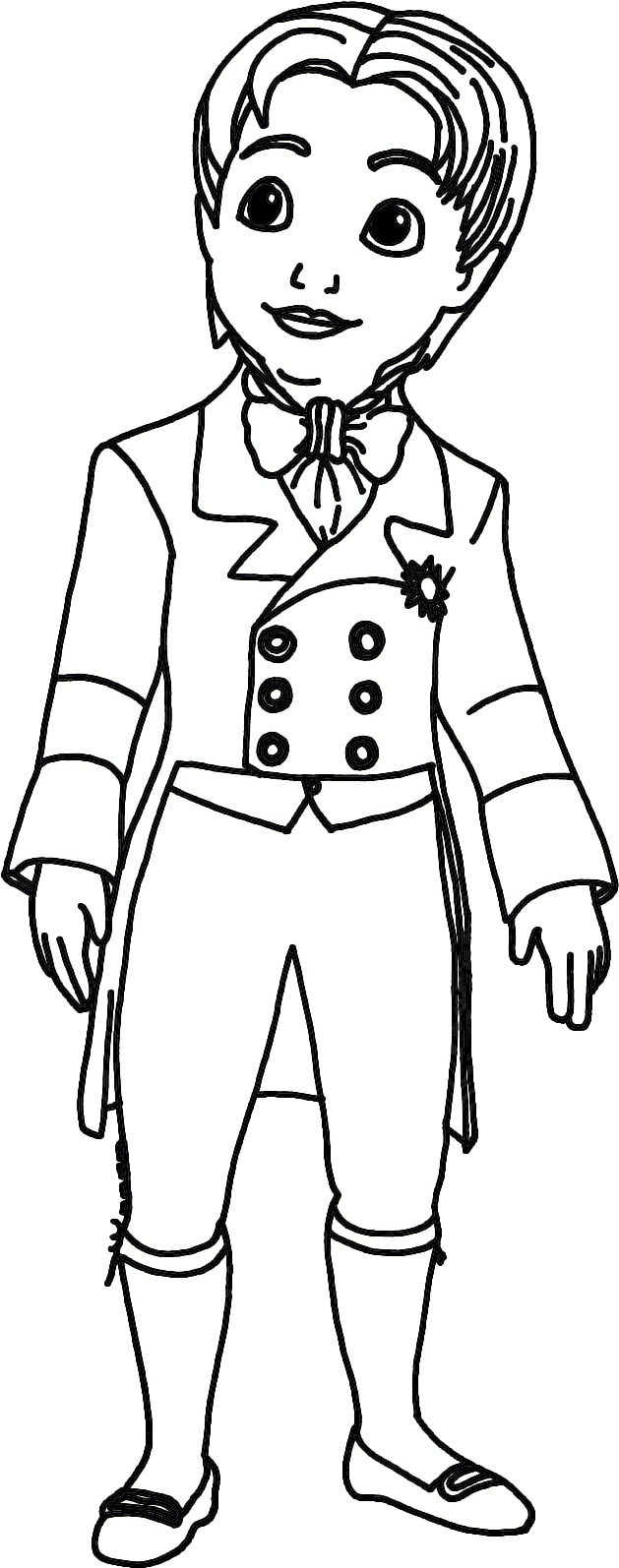 Jogo Pinte James De No Jogos - Prince In Colouring Pages (633x1600), Png Download