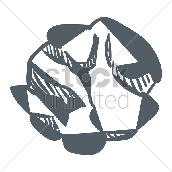 Crumpled Paper Clipart 4 By Charles - Paper Ball Vector Png (600x600), Png Download