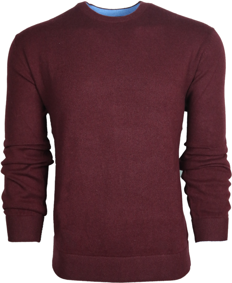 Mohawk Sweater - Bordeaux Heather - Long-sleeved T-shirt (1024x1024), Png Download