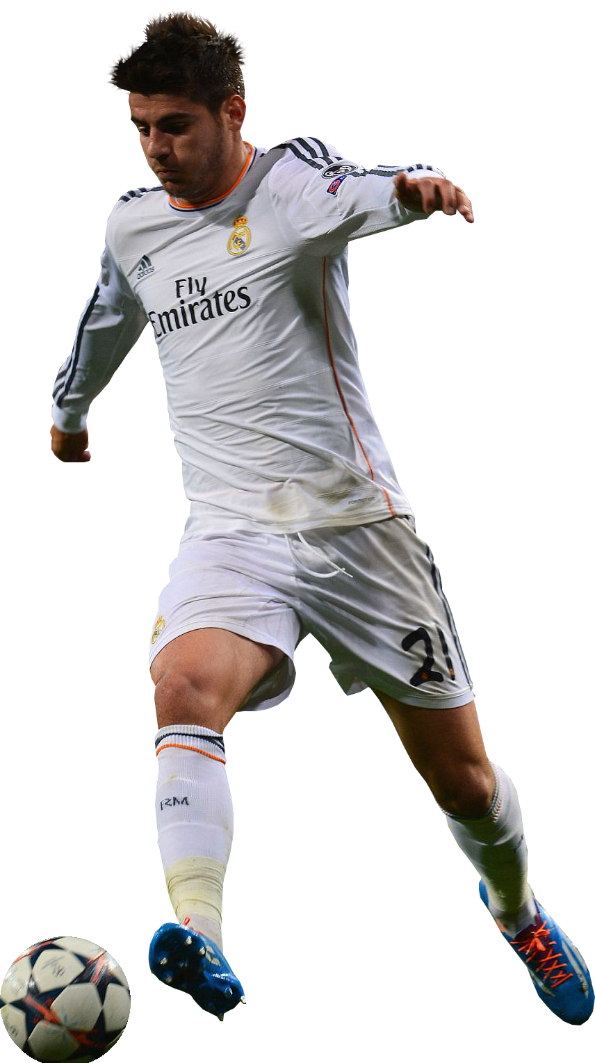 Alvaro Morata Render - Player (856x1529), Png Download