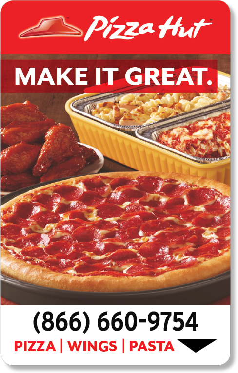 Custom Hotel Card - Pizza Hut Key Cards (800x800), Png Download