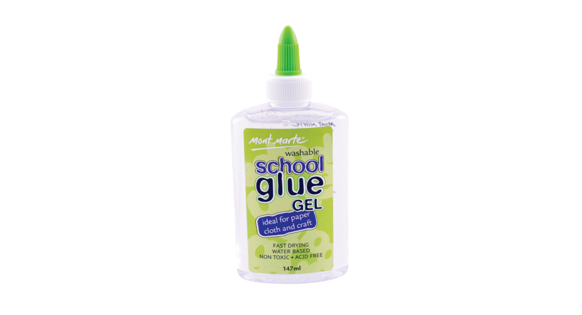 Clear School Glue 147ml Washable - Plastic Bottle (1200x650), Png Download