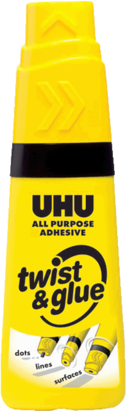 All Purpose Adhesive Twist & Glue - Colle Uhu Twist & Glue (682x1280), Png Download