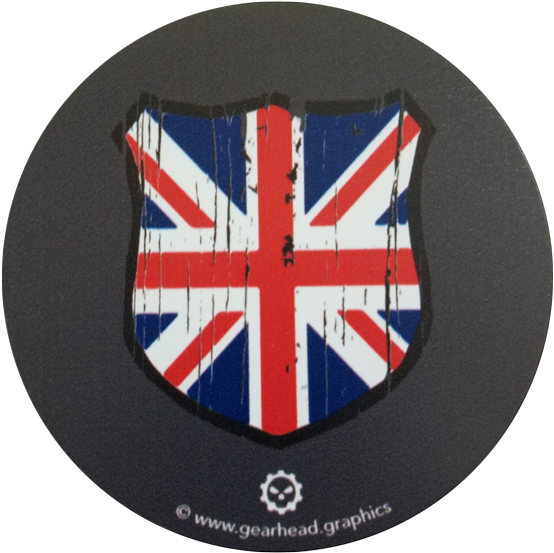 Union Jack British Flag Shield, Coat Of Arms, 3" Magnetic - Uk Flag Seal (600x600), Png Download