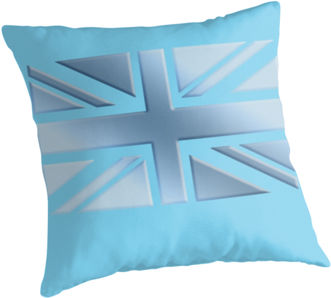Cool, Britannia, Union Jack, Ice, British Flag, Gb, - Throw Pillow (875x875), Png Download