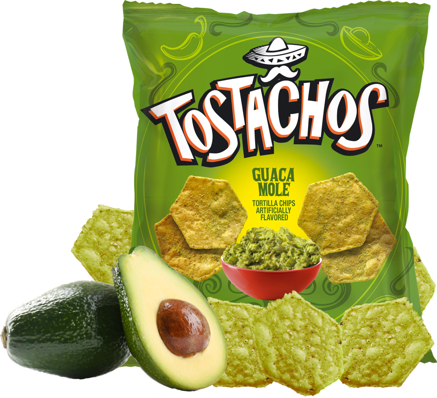 Tostachos Guacamole Are Packed With The Creamy Flavor - Tostachos Barcel (896x816), Png Download