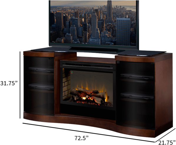 Dimplex Gds33hl-1246wal Acton Media Console Electric - Electric Fireplace (600x600), Png Download
