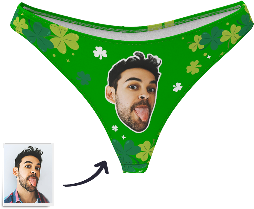 Women's Custom Face Thong - Thong (1000x1000), Png Download