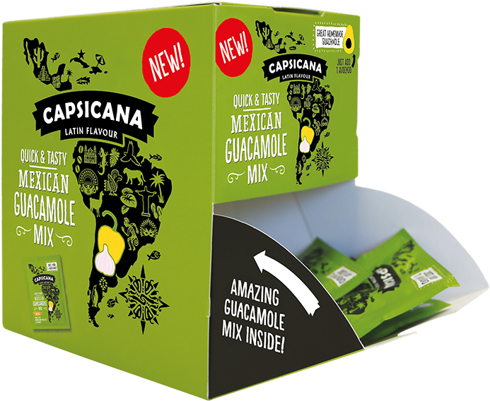 Capsicana Guacamole Mix - Graphic Design (760x623), Png Download