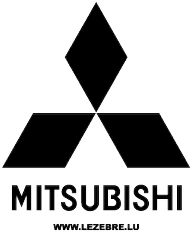 Mitsubishi Logo Png - Logo Mitsubishi Noir (800x800), Png Download