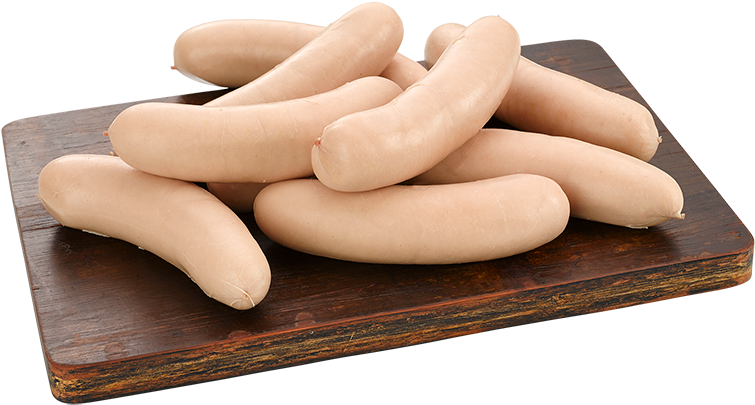 Pre Cooked 7" Sausage Natural Skin - Bratwurst (900x510), Png Download
