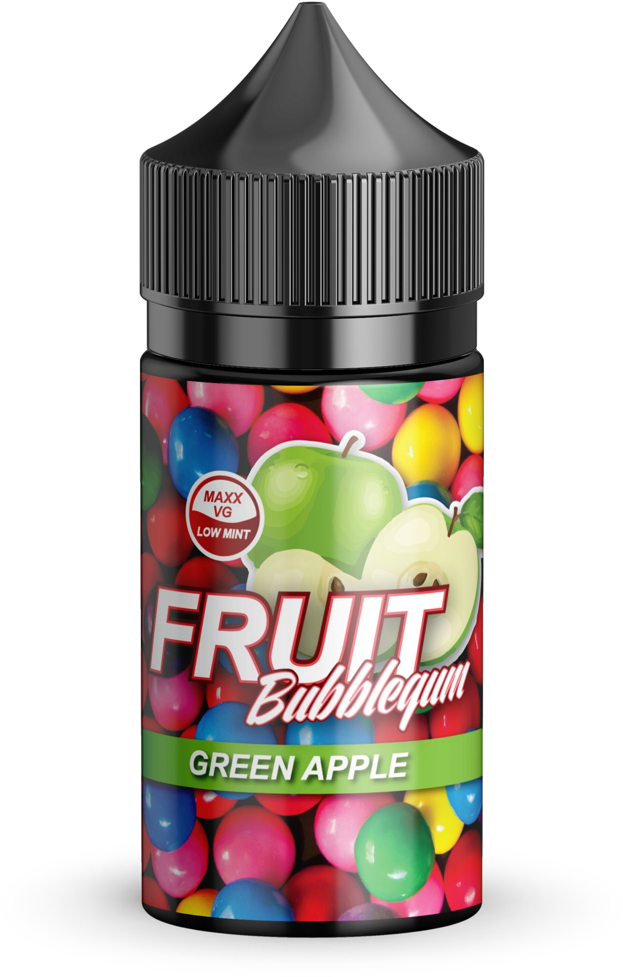 Fruit Bubblegum Green Apple - Smoothie (2400x2400), Png Download
