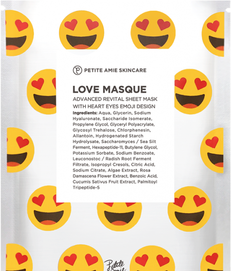 Emoji Love Masque - Mask (838x539), Png Download