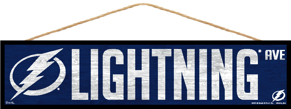Tampa Bay Lightning Wincraft Wood Street Sign - Signage (1050x1050), Png Download