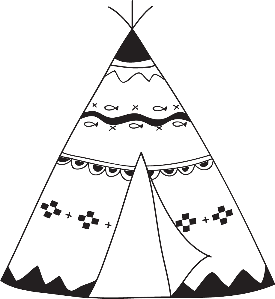 Teepee - Nursery (1088x1100), Png Download