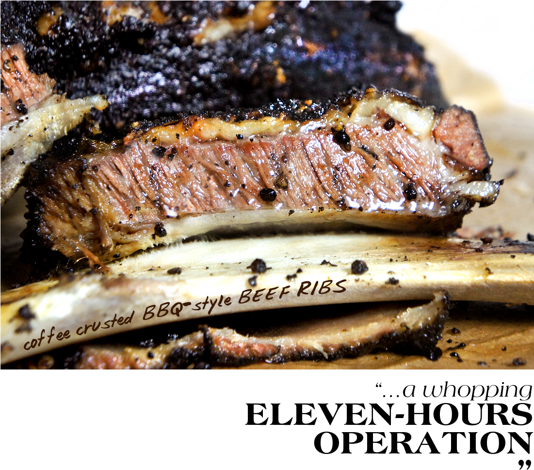 Coffee Crusted Beef Ribs Featured Header - Ribs (1100x1006), Png Download