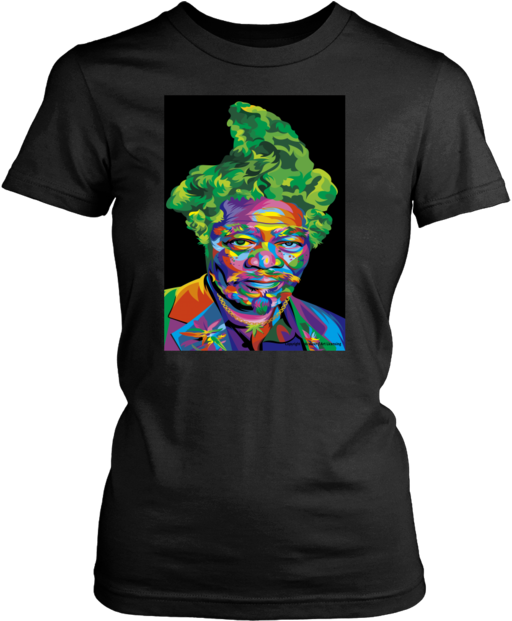Morgan Freeman T Shirt Vintage Rasta T Shirt - Shirt (620x620), Png Download