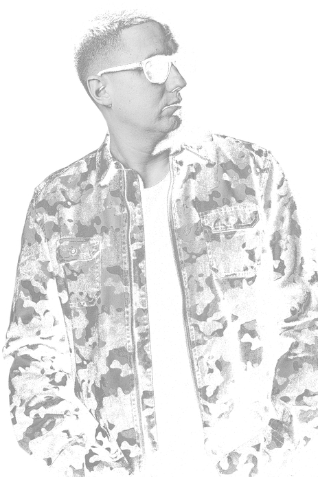 Dj Spawn Png - Monochrome (857x695), Png Download