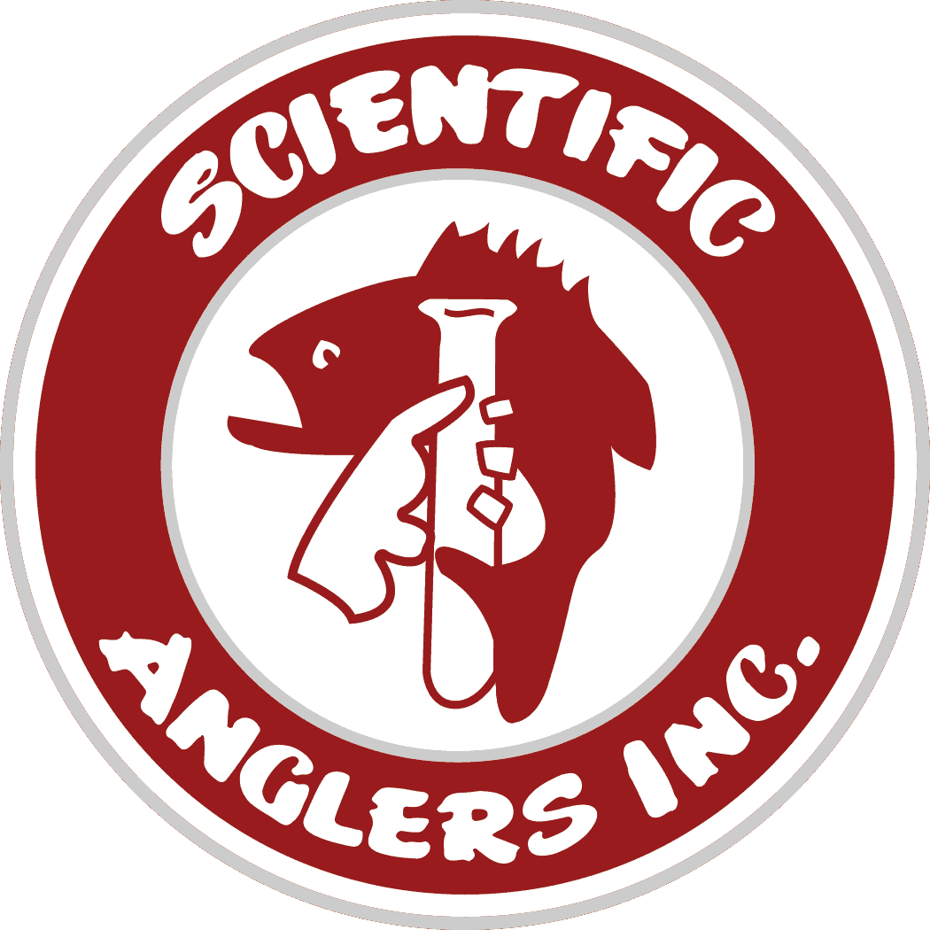 Scientific Anglers Bass And Test Tube Sticker - Emblem (1050x1050), Png Download