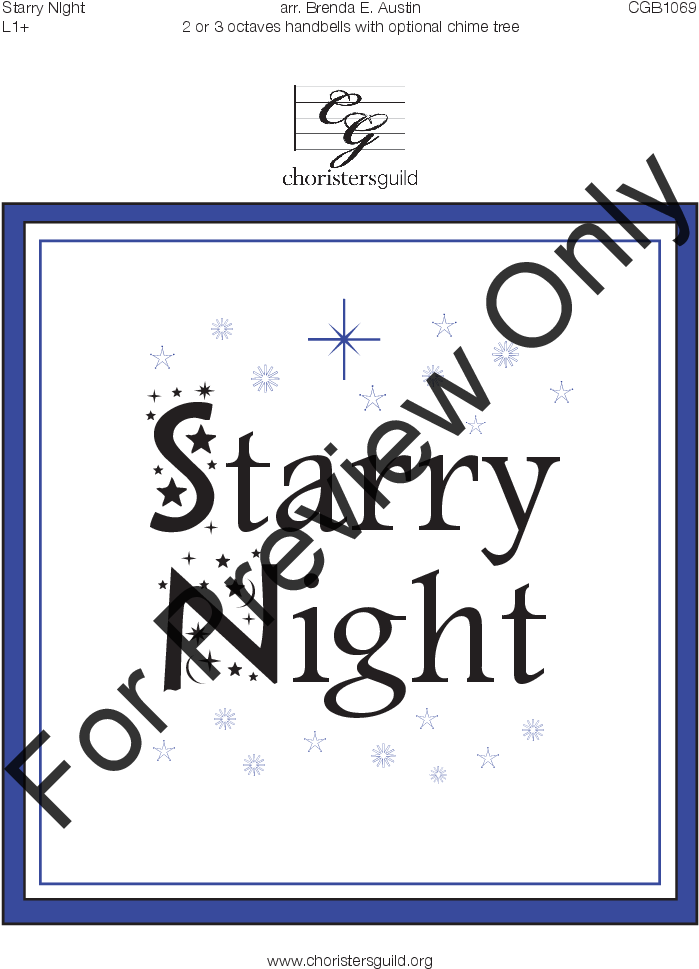 Starry Night Thumbnail Starry Night Thumbnail - Choristers Guild (816x1056), Png Download