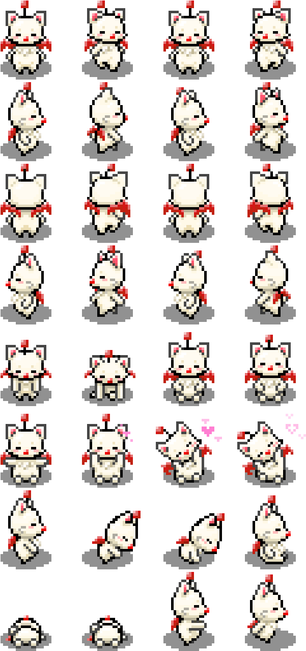 Moogle V1 0 Sheet (640x1280), Png Download